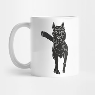 Black wolf Mug